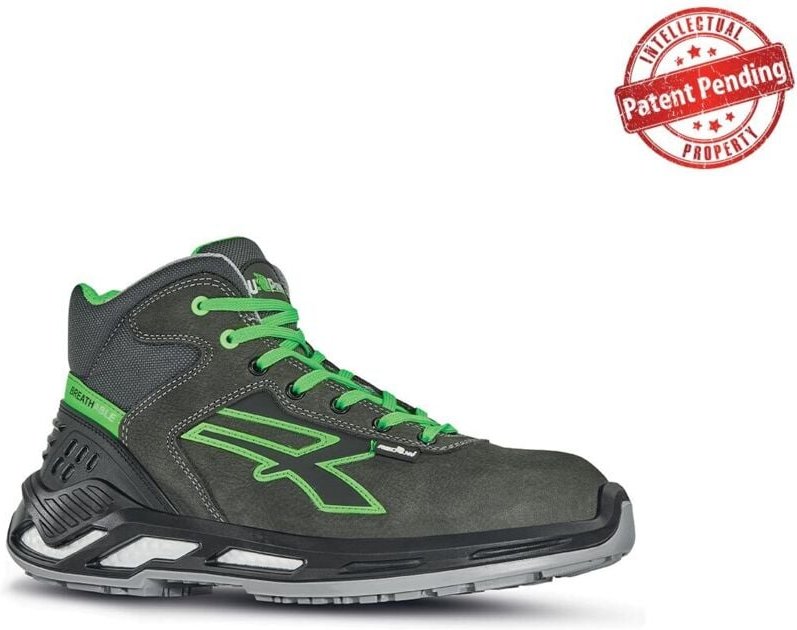 Sicherheitsstiefel DARYL ESD S3 CI SRC Hoch - Grau/Grün 48