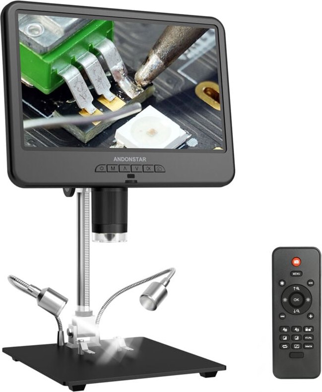 Thumbnail - 12-Millionen-Pixel-Digitalmikroskop, IPS-Touchscreen, 50–1600-fache Vergrößerung, Lötmikroskop, Bildaufzeichnung, Wartun...