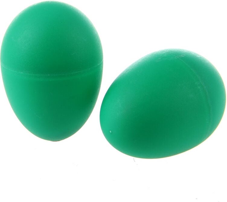 Tlily - 1 Paar Kunststoff-Maracas in Eiform, Percussion-Musik-Shaker – Grün