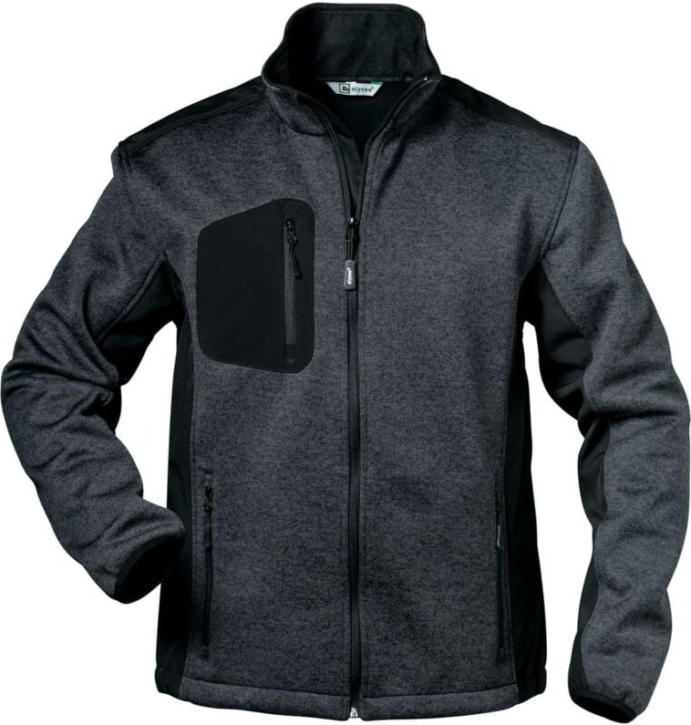 Strickjacke Innsbruck Gr. l grau/schwarz - Elysee