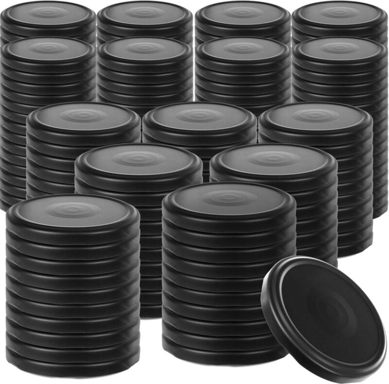 Deckel fi82 Mattschwarz 200 Stück - Kadax