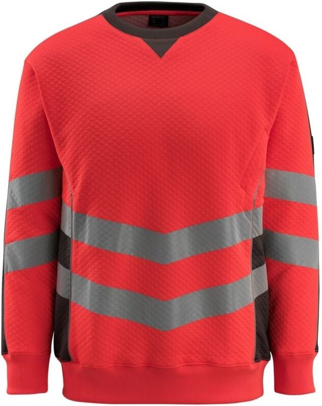 Mascot Warnsweatshirt SAFE SUPREME Wigton Gr. 2XL hi-vis rot/dunkelanthrazit