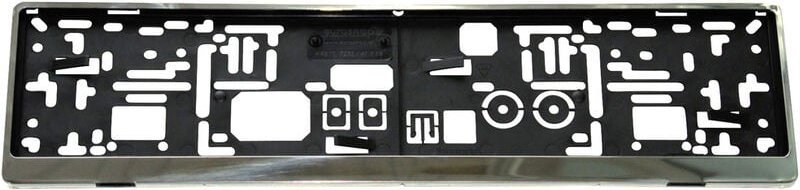 HP Autozubehör Edelstahl Edelstahl, Kunststoff Kennzeichenhalter Edelstahl, Schwarz (L x B x H) 13.5