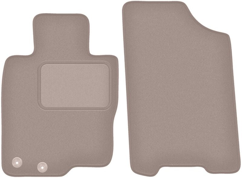 Beige Veloursmatten für: Nissan Navara IV Pickup (2014-)