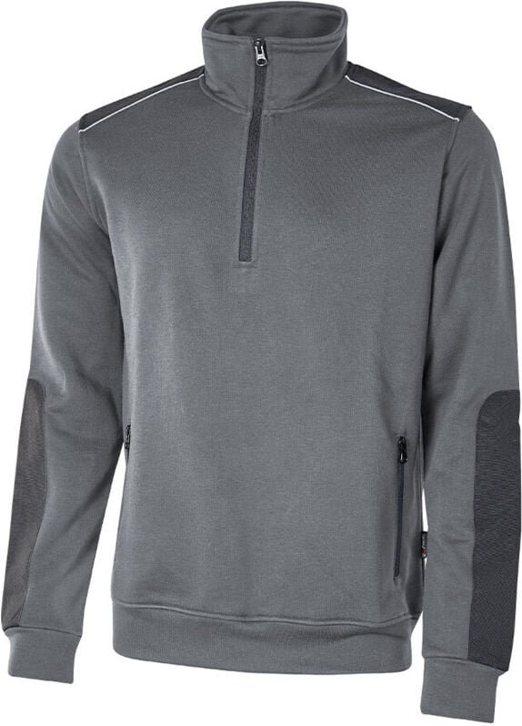 Thumbnail - Arbeitsweste mit Stehkragen, mit Reißverschluss, CUSHY Dunkelgrau 2XL