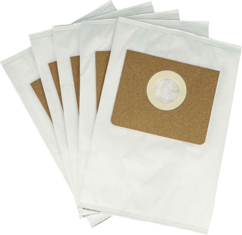 5x Staubsaugerbeutel kompatibel mit Kärcher proNT 200, 400 Staubsauger - Mikrovlies, Typ m, 30cm x 21cm Weiß - Vhbw