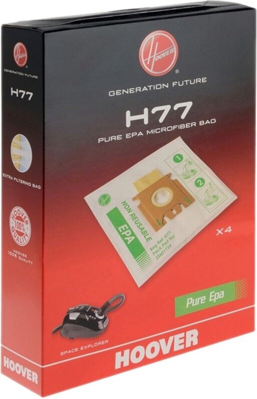 Ersatzteil - Original-Karton mit 4 Mikrofaser-Beuteln H77 - Hoover