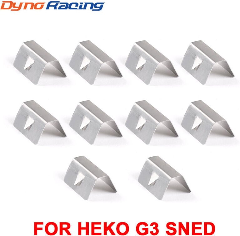 10 Stück Auto-Windschutzscheibe und Regenschutz,Wind-/Regenabweiser-Kanal Metall-Halteklammern für HEKO G3 SNED Clip X8