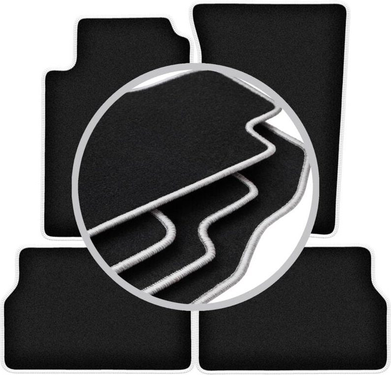 CARLUX-SILVER Autofußmatten für: Kia Sorento I SUV (2003-2009)