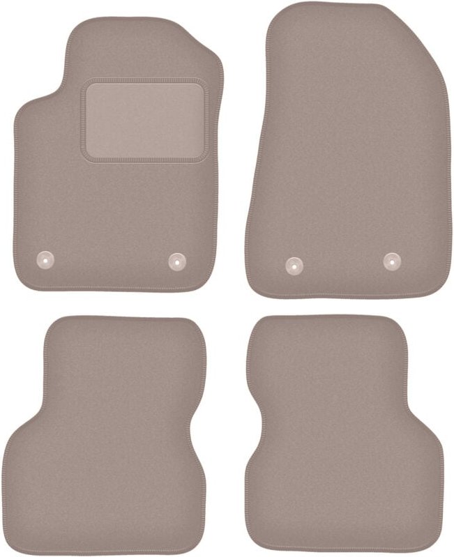 Beige Veloursmatten für: Alfa Romeo Giulietta Fließheck (2010-2020)