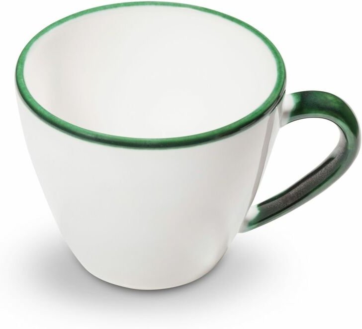 Thumbnail - Gmundner Keramik Grüner Rand, Kaffeetasse Gourmet 0,2 Liter