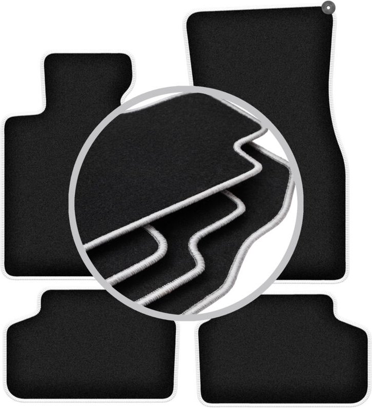 CARLUX-SILVER Autofußmatten für: BMW 5 G30 Limousine (2017-)