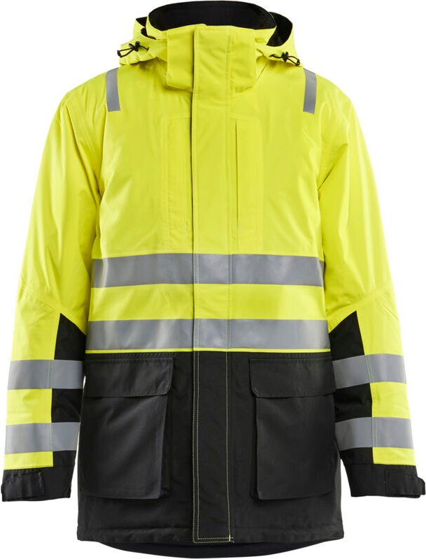 Arbeitsparka Winter Hochsichtbarkeit 4495 - Neon Gelb/Schwarz 4XL