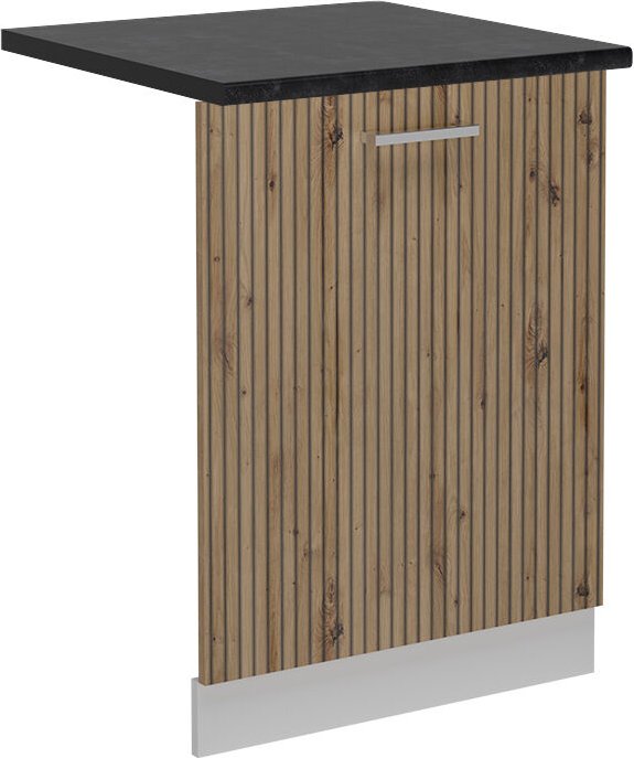 Vicco - Geschirrspülblende R-Line, Artisan-Eiche, 60 cm , ap Anthrazit