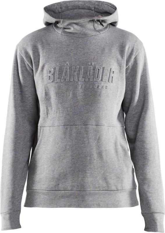 Arbeitskapuzen-Sweatshirt mit 3D-Druck Damen 3560 - Grau meliert XL
