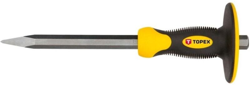 TOPEX Durchschlag mit Schutz - 4x19x300 mm - Chrom-Vanadium-Stahl