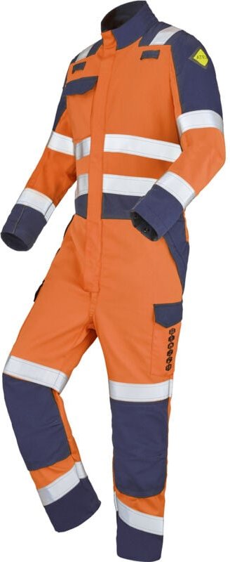 Kombination 1 Reißverschluss Neonorange/Marineblau M - FR(44-46)