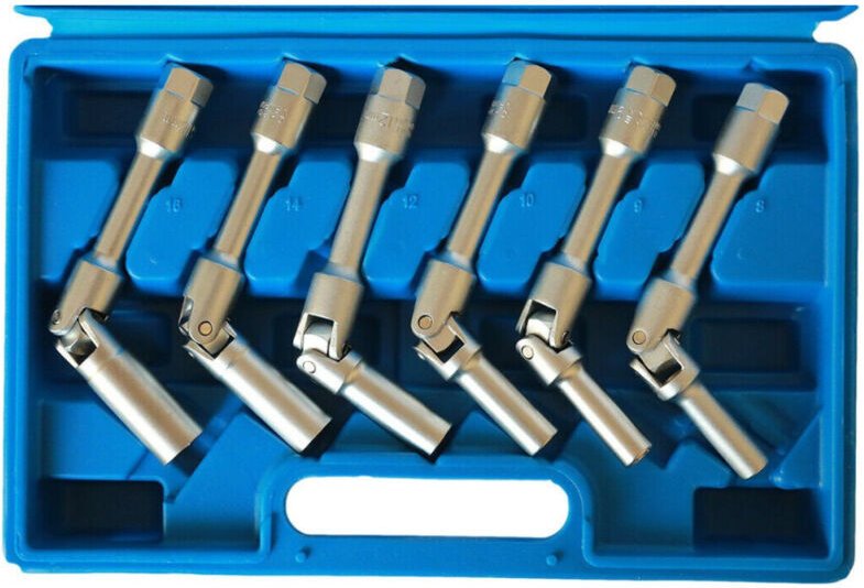 Trade Shop - kit 6 snotel for candelet auto diesel Von 8 bis 16 mm 3/8' 160mm -