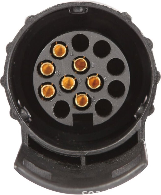 7-poliger auf 13-poliger Anhängerkupplungs-Steckdosen-Adapter für Autoanhänger-Fahrradträger, 12 v 7/13 Anhänger-Adapter...