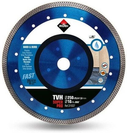 Rubi - Diamanttrennscheibe tvh 250 Superpro ø 250 mm für harte Materialien - 31937