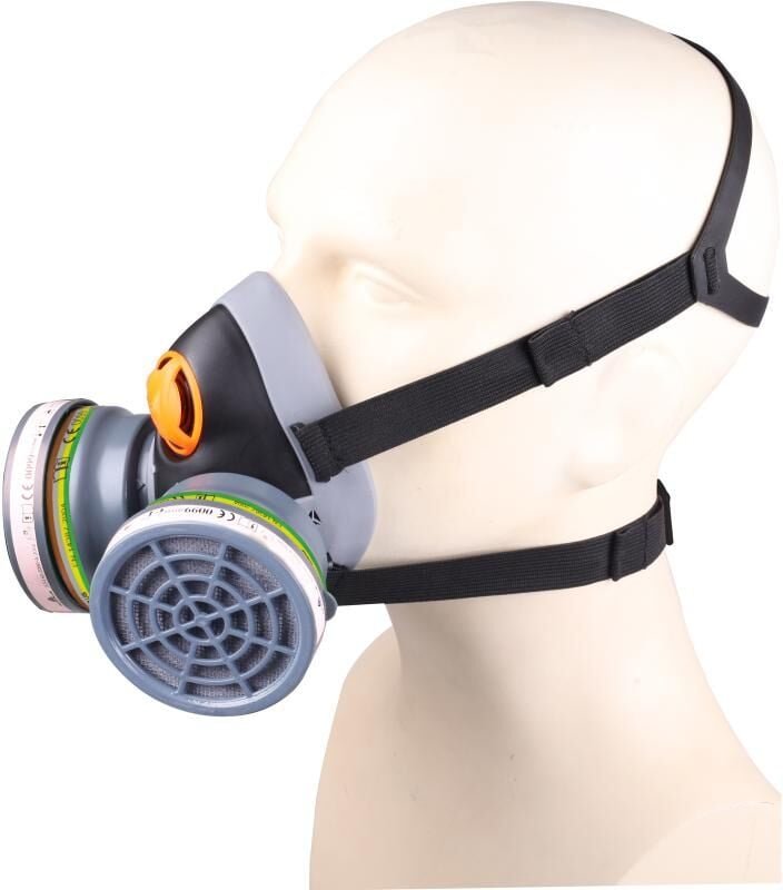 Thumbnail - Halbmaske DELTA PLUS M6400 mit zwei Filtern - M6400EABEKP3R