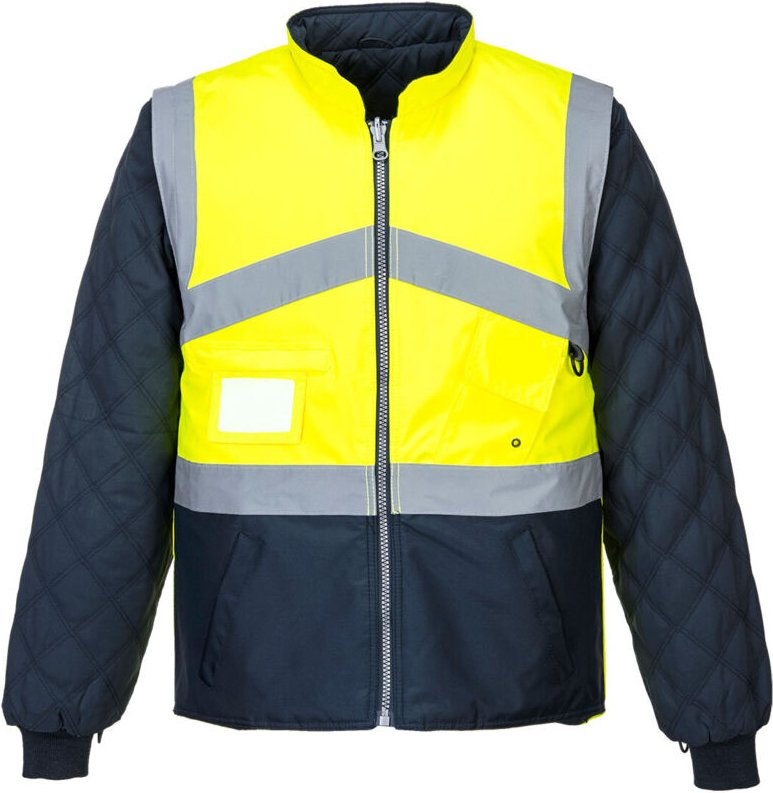 Reversibles Bicolore Hivis Weste Gelb/Navy XS