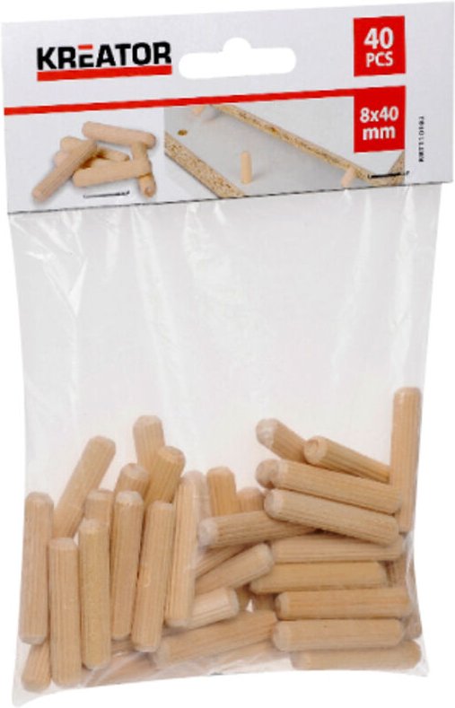 Set mit 50 Holzdübeln Ø 6x30mm Kreator