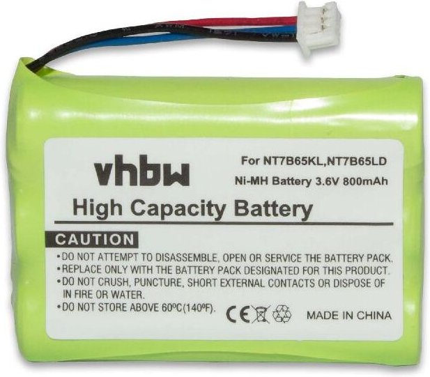 Vhbw - 1x Akku kompatibel mit Avaya WT9620, 20DT schnurlos Festnetz Telefon (800 mAh, 3,6 v, NiMH)