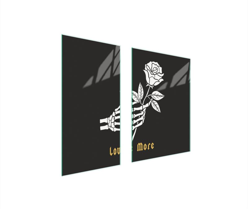 GLASSCHUTZPLATTE 75x52 ROSA