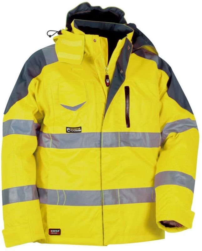 Cofra Winter-Warnschutzjacke wind- und wasserdicht gelb 46