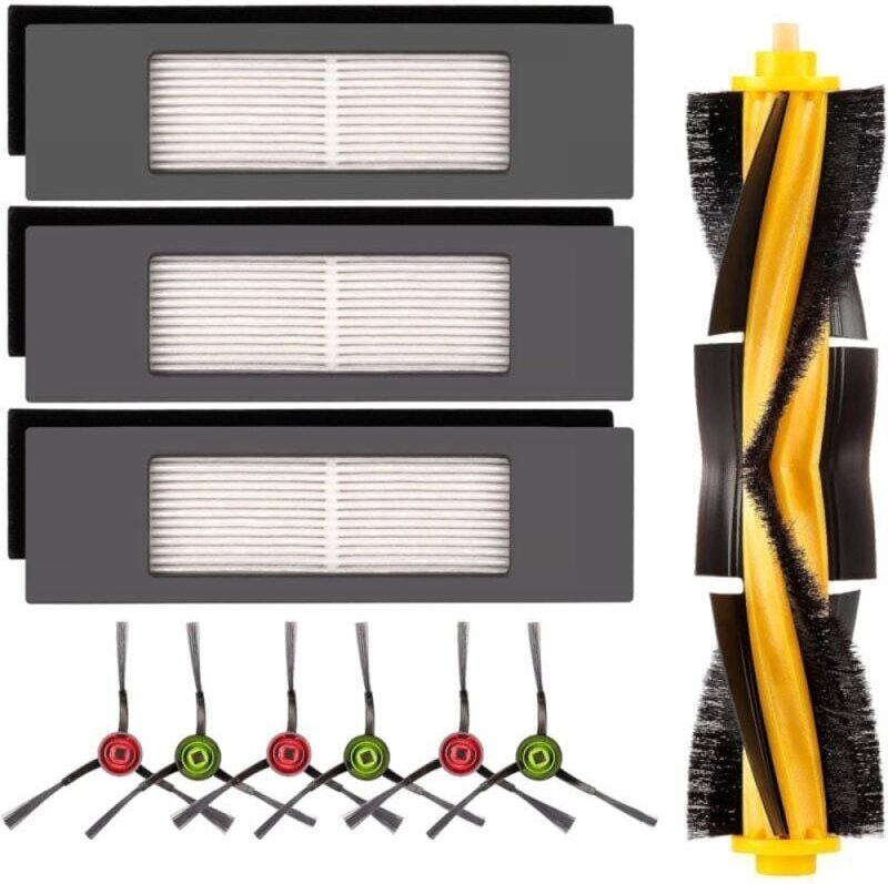 Mit Zubehör für Ecovacs T8/T8 max N8 pro Saugroboter, Saugroboter-Zubehör-Set, Ersatzteile, 1 Hauptbürste, 3 HEPA-Filter...