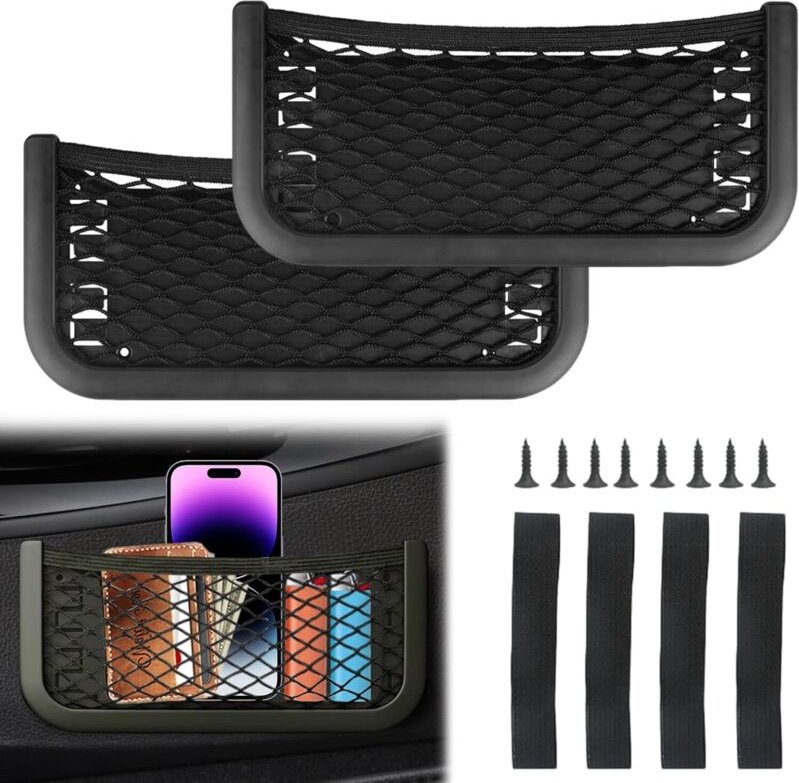 Thumbnail - Camping Auto Aufbewahrungsnetz, 2 Stück Aufbewahrungsnetz Tasche Taschen Organizer für Auto für Fahrzeuge, Boot, Wohnmob...