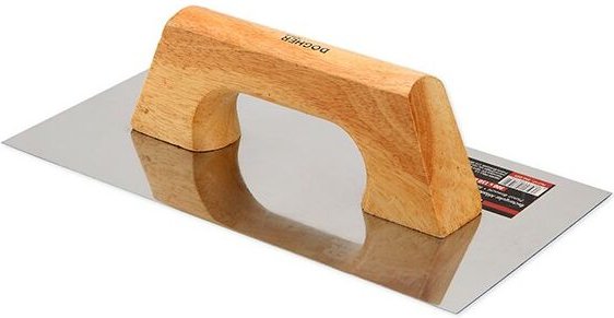 Scharfe rechteckige Kelle aus Edelstahl 300x150 Dogher 886-003