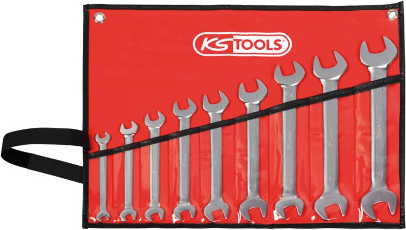 Maulschlüssel-Set – im Etui, 8 Maulschlüssel in Zoll – im Etui