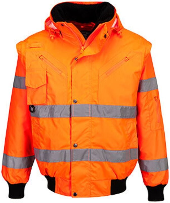 Bomberjacke HiVis 3-in-1 Orange 2XL