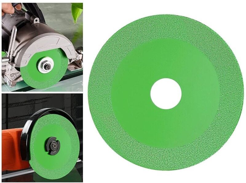 Glastrennscheibe, 1 Stück Diamantscheibe, Winkelschleifer mit Diamantklinge zum Schneiden und Polieren von Glasfliesen, ...