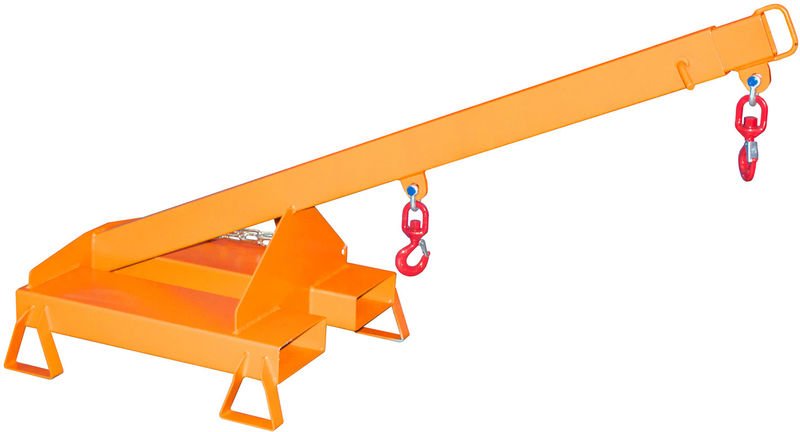 Bauer Lastarm LAT 25-1,0, lackiert, Gelborange