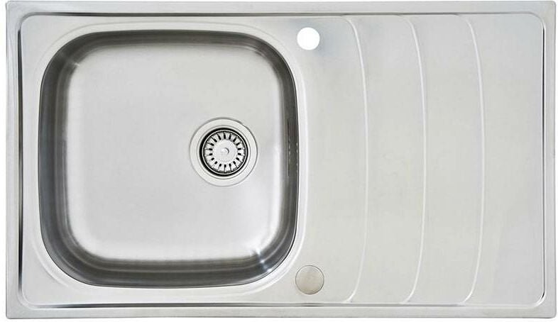 Einbauspüle Miami 86x50x19 cm Edelstahl - Respekta