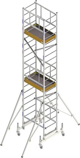 Matisère - Treppengerüst 2 Podeste - Max. Arbeitshöhe 7.10 m - ME500-R