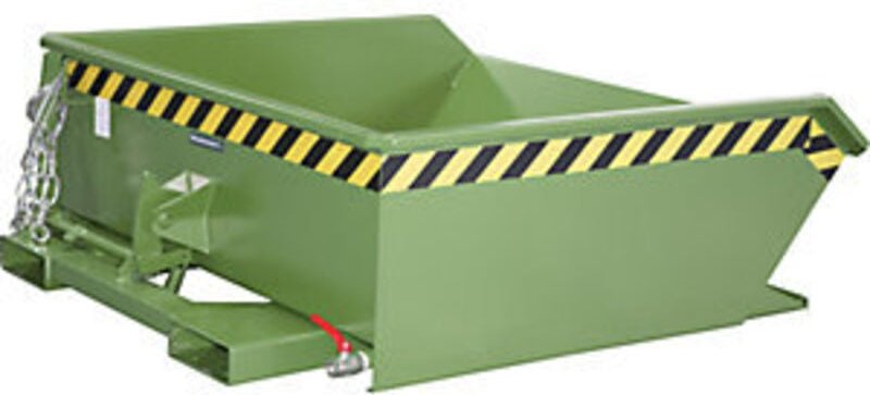 Bauer Mini-Spänebehälter SMGU 460, lackiert, Resedagrün