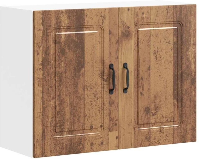 Küchen-Hängeschrank Kalmar Altholz-Optik Holzwerkstoff - Vidaxl