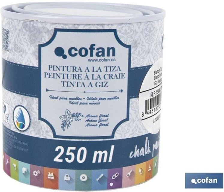 Kreidefarbe, Kreidefarbe, Kreideweiß, 250 ml