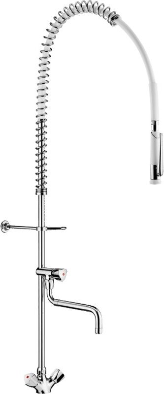 Delabie Geschirrspülbr. we m. Mischer + Handbr. 433000, Auslaufvent.