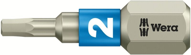 Bit rostfrei 1/4 din 3126 C6,3 Innensechskant 2x25mm Wera