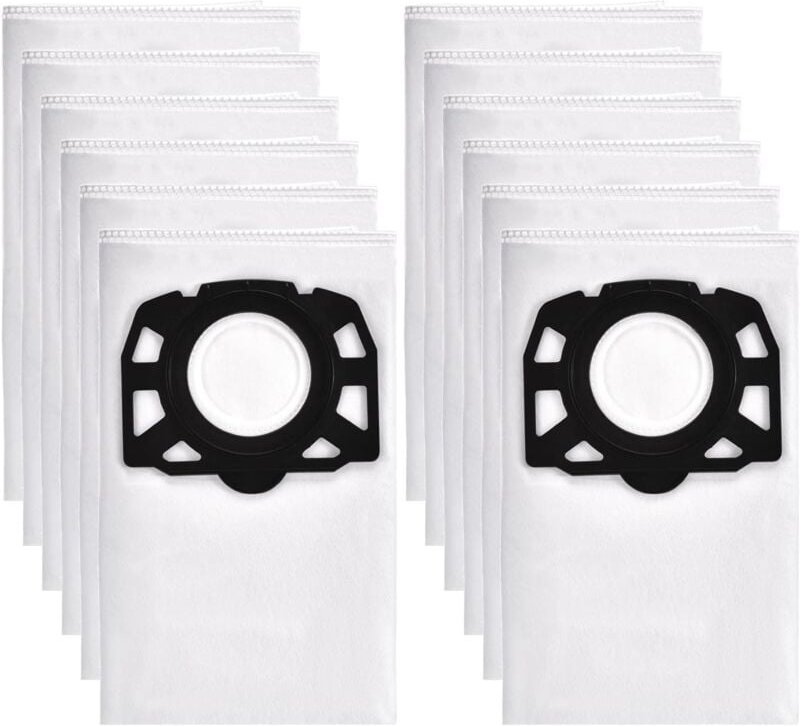 12 Staubsaugerbeutel für Karcher WD4 WD5 WD6 Premium, für Karcher MV4, MV5, MV6 2.863-006.0 Nass-/Trockensauger