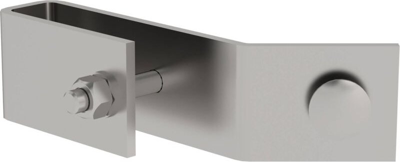 Günzburger Steigtechnik Schienenbefestigung für Leiterholm 50 x 20 mm Edelstahl - 077567