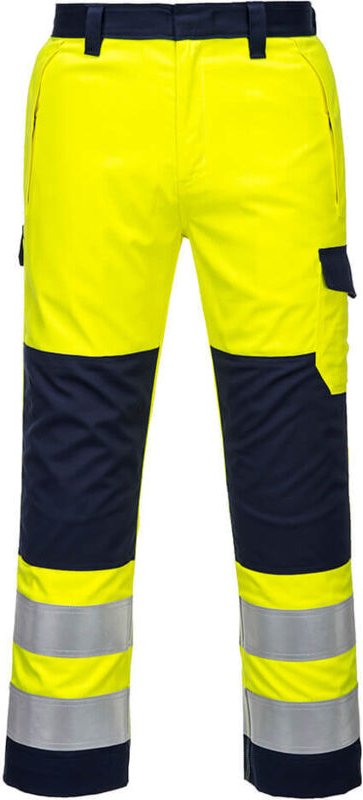 Thumbnail - Modaflame Hochsichtbarkeits-Hose Gelb/Navy XL - FR(50-52) - UK(40-41)
