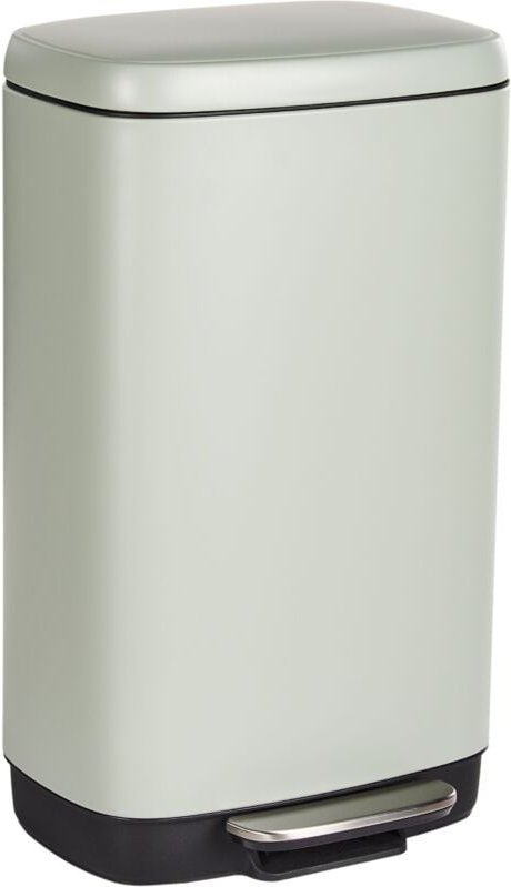 Beliani - Abfalleimer mit Pedal und Deckel aus Eisen und Kunststoff hellgrün modern für die Küche