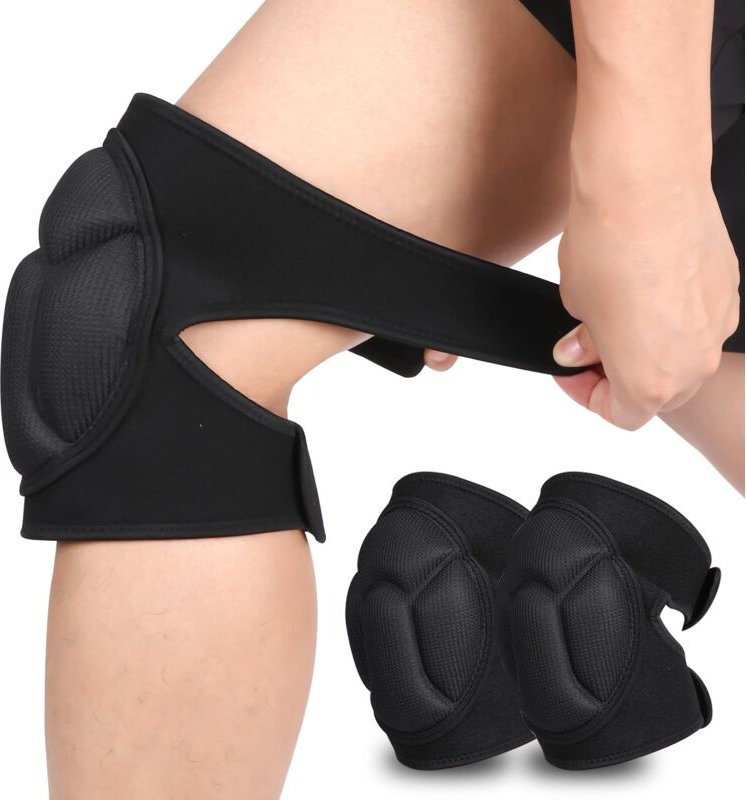 Schützende Knieschoner, Arbeitsknieschoner, Schwammknieschoner für Gartenarbeit, Fliesenleger, Baureinigung (1 Paar)