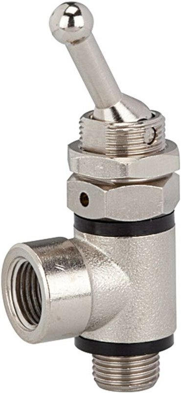 3/2-Wege-Kipphebelvent.Schlauchs.Gew.anschluss G1/8,Schl.G1/8IG - Riegler